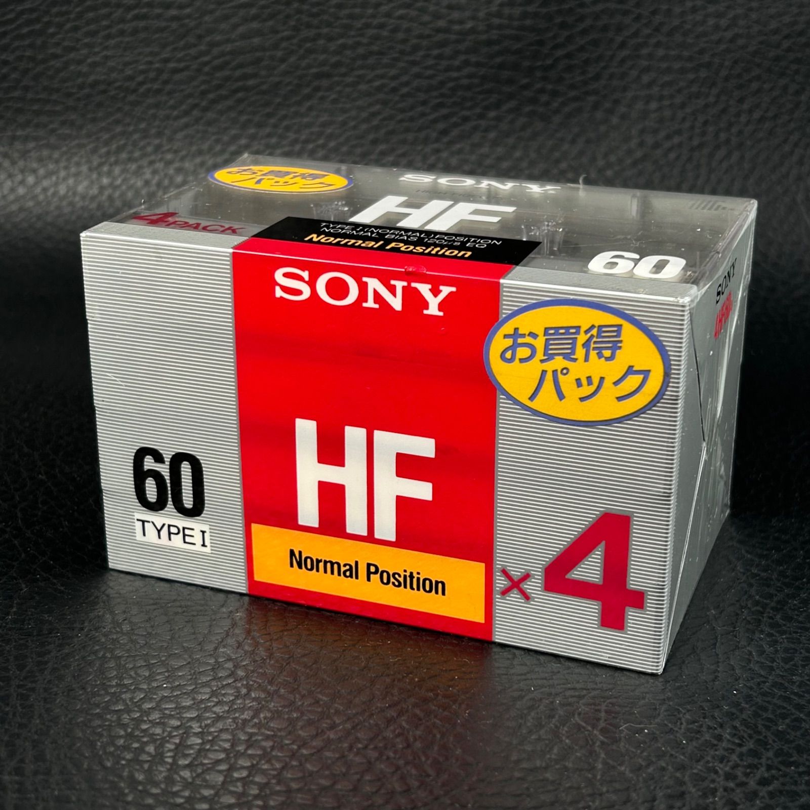 未開封》SONY HF60 Nomal Position 60 TYPE1 カセットテープ 4パック