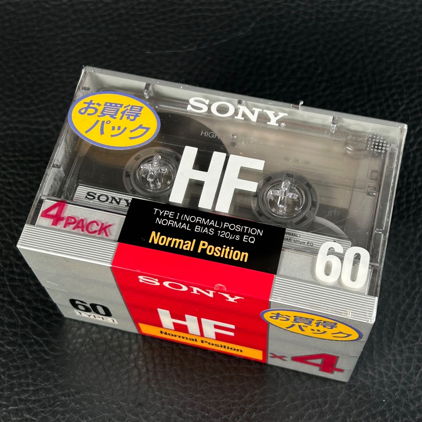 未開封》SONY HF60 Nomal Position 60 TYPE1 カセットテープ 4パック