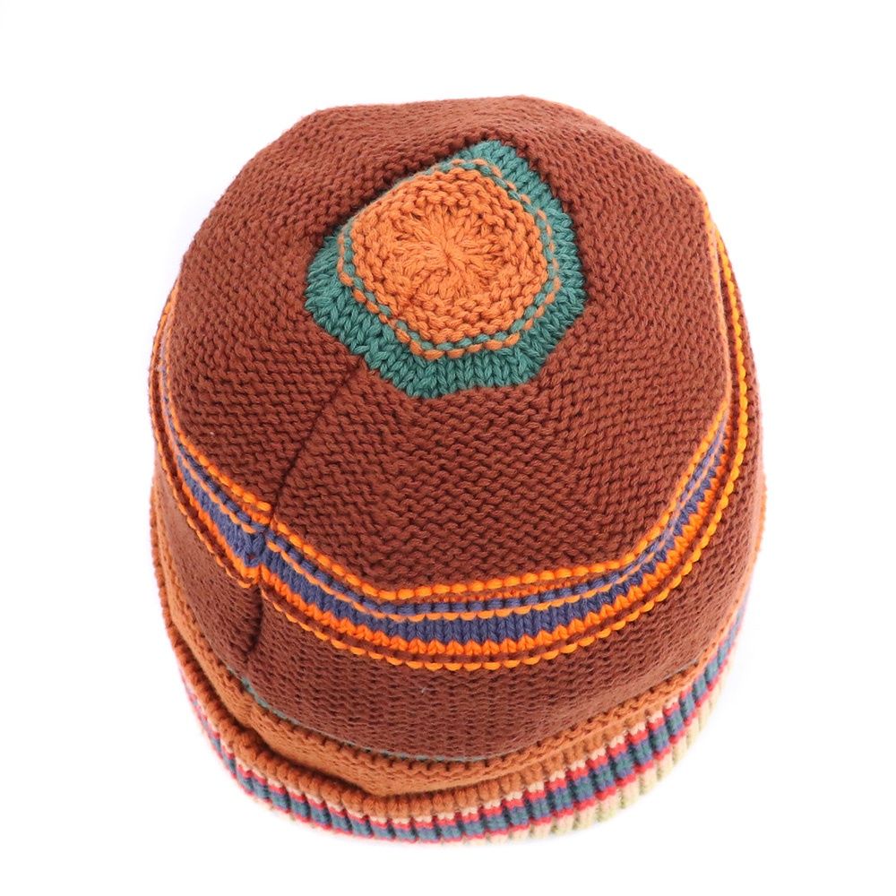  ACNE STUDIOS Stripe Knit Beanie ブラウン FA-UX- ニット帽 ビーニー 帽子