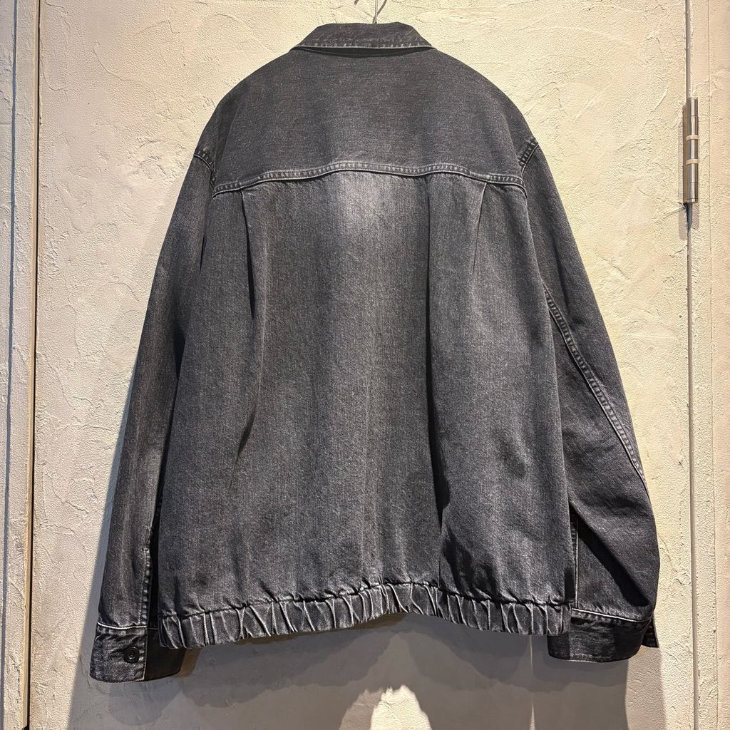 sacai サカイ 23SS DENIM PULLOVER JACKET デニムジャケット 23-031160M ブラック size 2 代官山A11