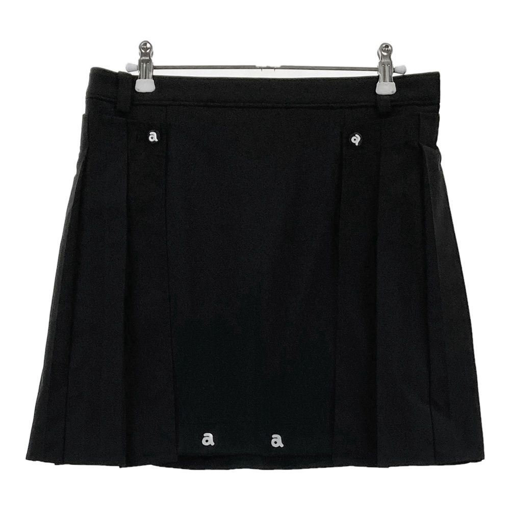 サイズ 40 アルチビオ モデル プリーツドッキングスカート ブラック系 ゴルフウェア レディース ストスト