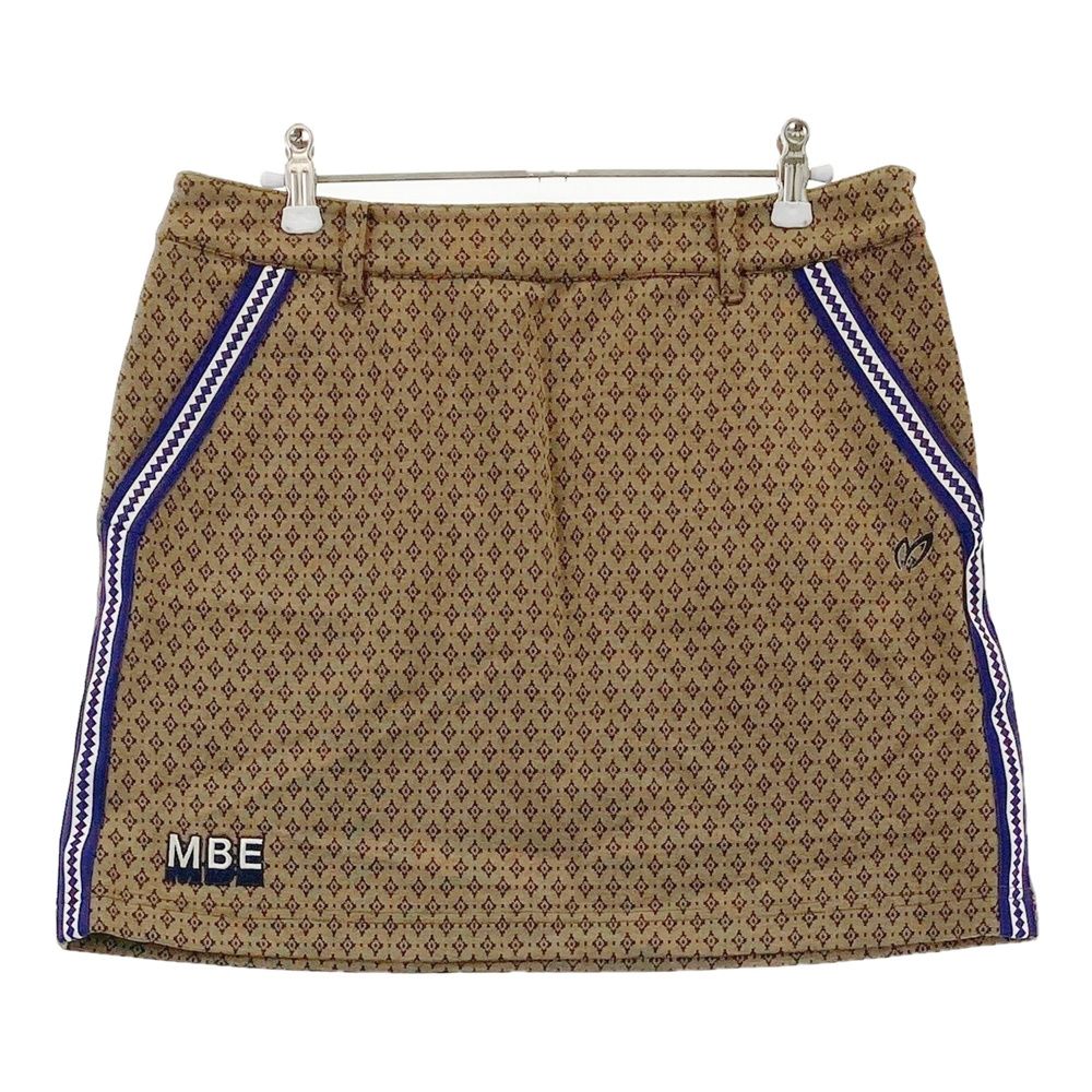 サイズ 2 MASTER BUNNY EDITION マスターバニーエディション 2025年モデル ストレッチスカート 総柄 ベージュ系 240101550298 ゴルフウェア レディース ストスト