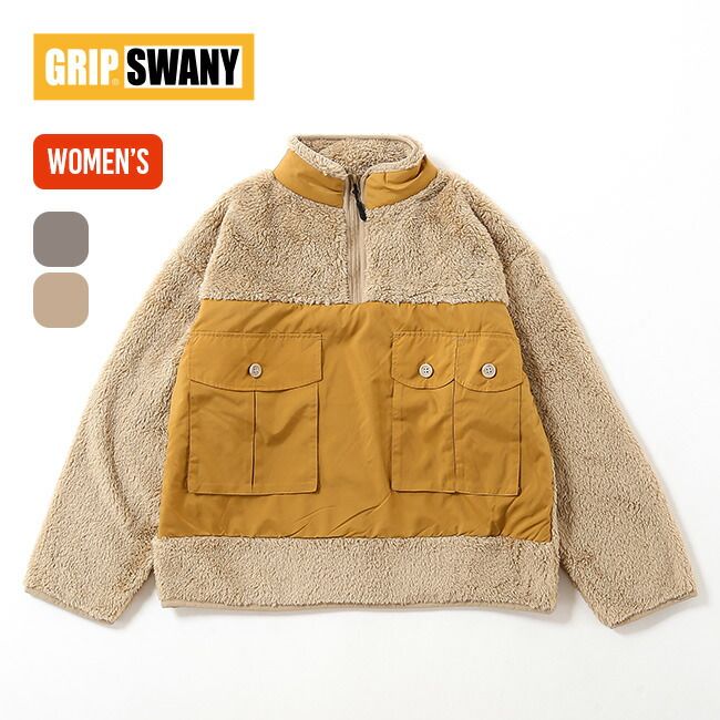 GRIP SWANY グリップスワニー ハイネックコーラルフリースプルオーバー ウィメンズ GSWCT-080