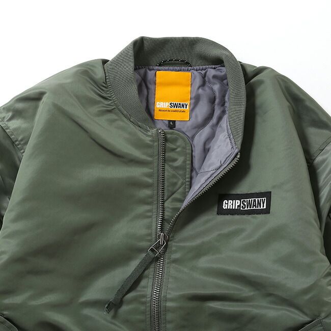 GRIP SWANY グリップスワニー ウォーターリペレントフライトジャケット GSMJ-057 カーキ