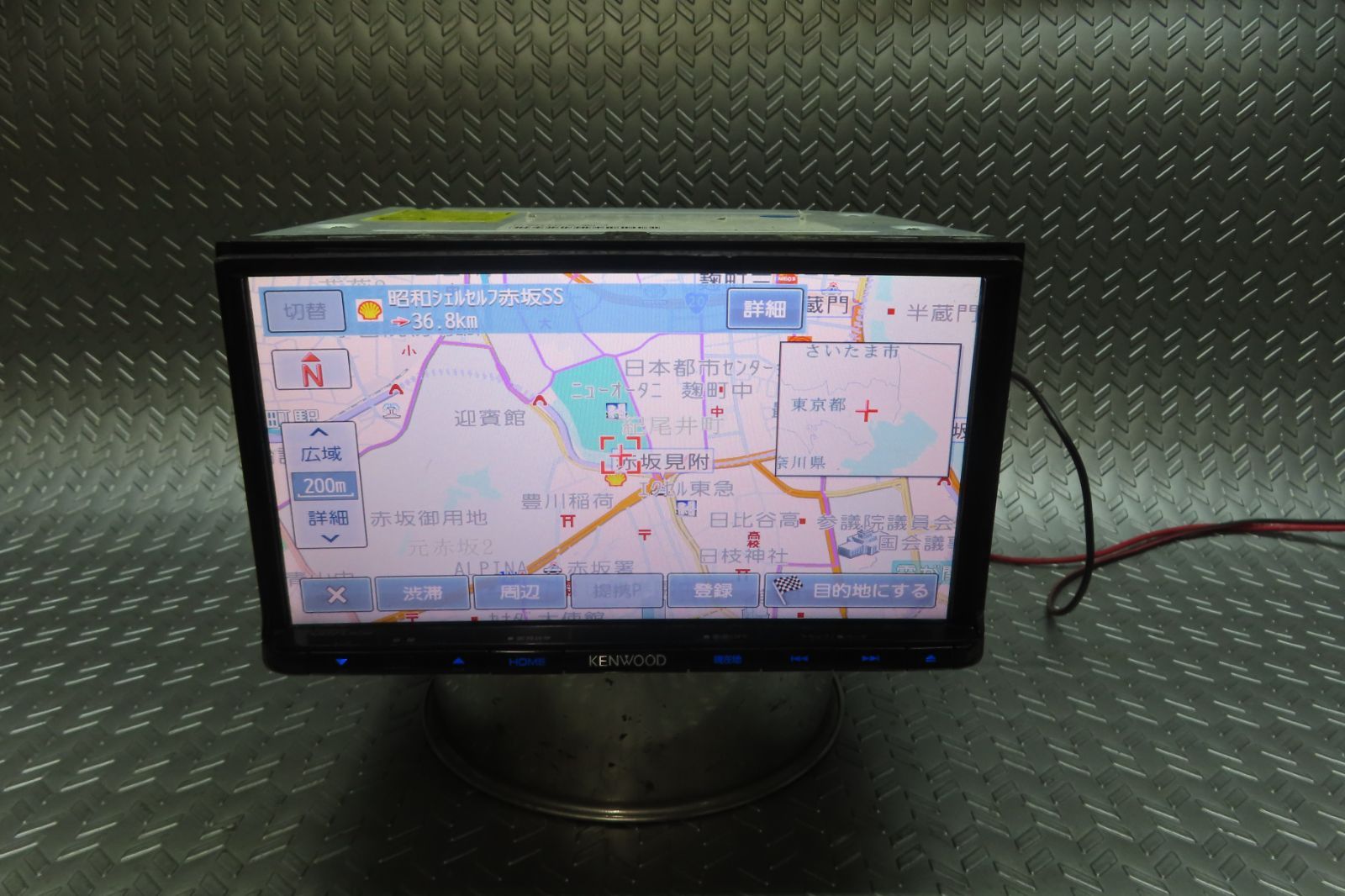 完動品保証付 W6825|ケンウッド メモリーナビ MDV-L502 TV地デジフルセグ内蔵 TV視聴OK ロック解除済