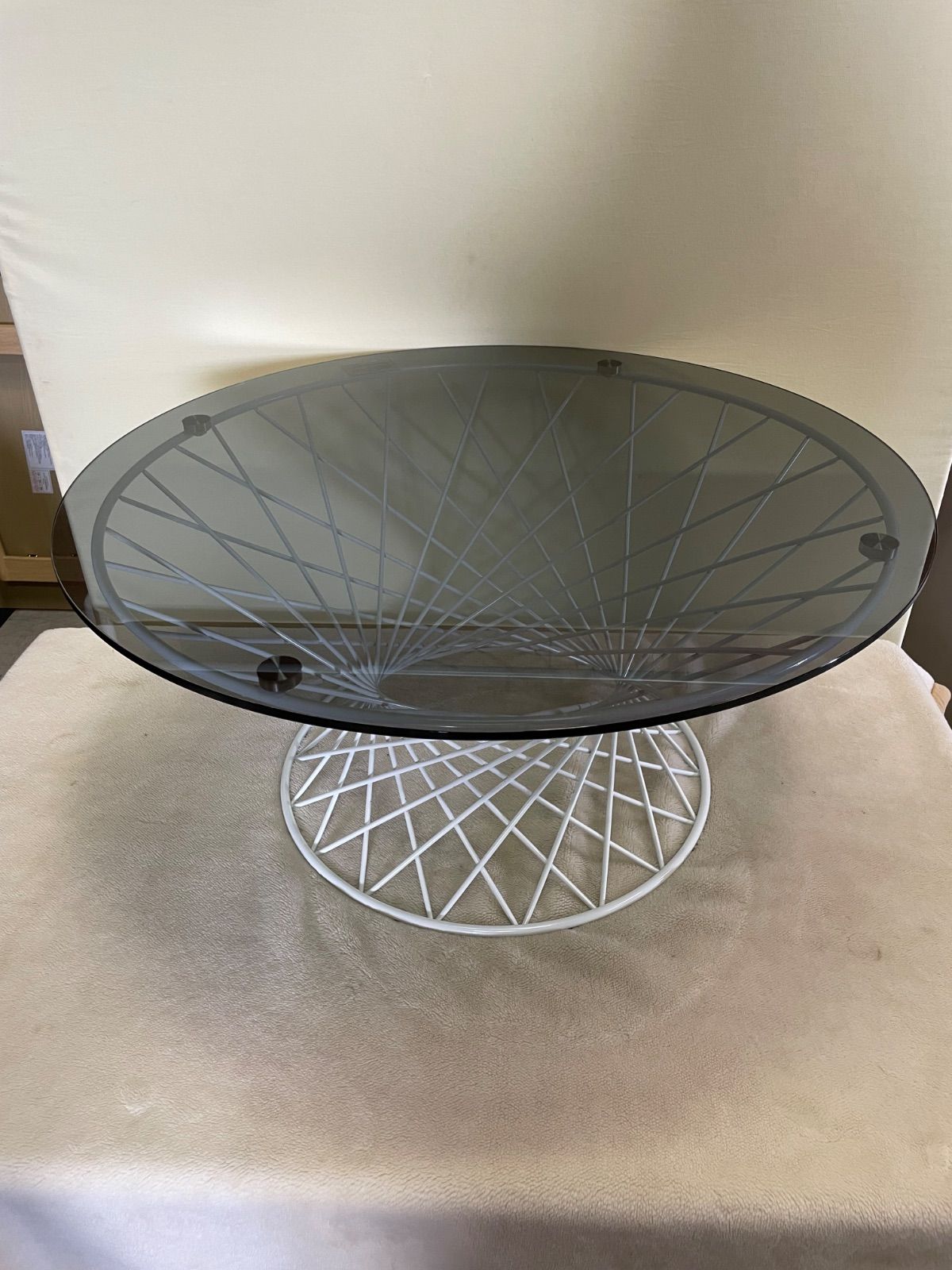 Francfranc マーリアコーヒーテーブル ブラック×ホワイト