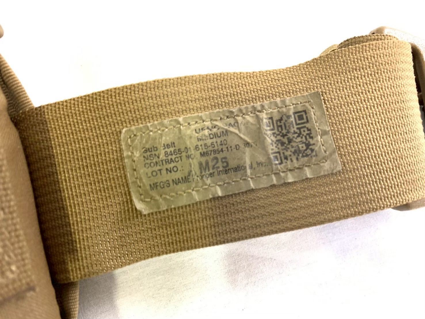 【米軍放出品】USMC ベルト MサイズSUB BELT コヨーテブラウン 米軍放出品】USMC ベルト MサイズSUB BELT コヨーテブラウン