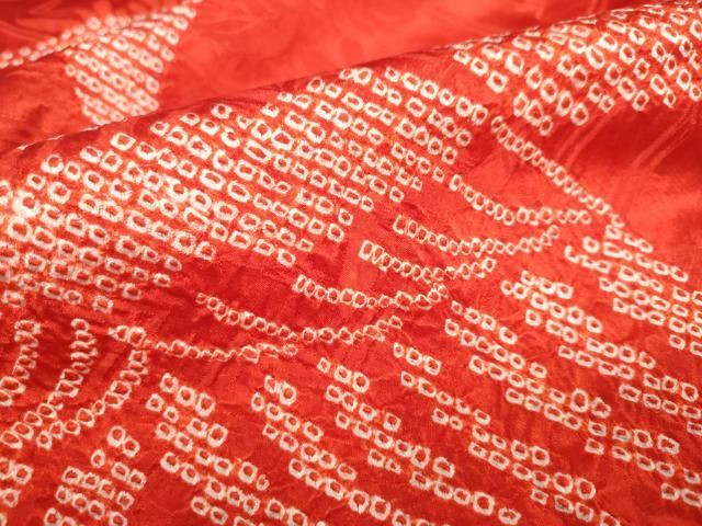 絞り 雲取飛鶴文