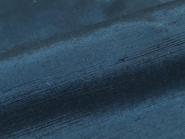 平和屋着物●男性 紬 紺青色 キングサイズ 正絹 ud