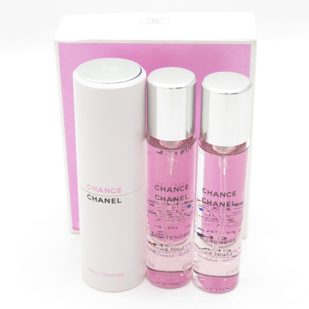 CHANEL シャネル チャンス オー タンドゥル ツィスト&スプレイ 香水 3点 20ml×3 セット 残量多 オードトワレットEDT BD3579AN