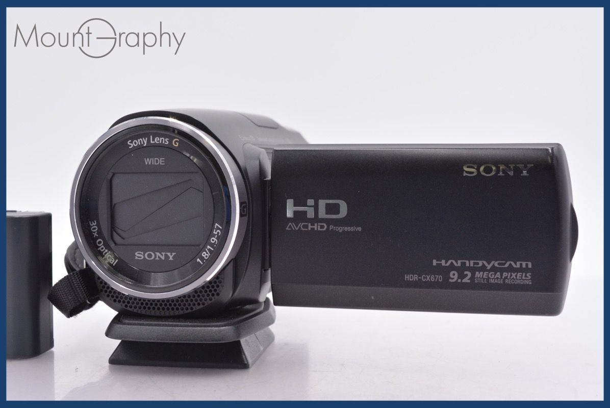 ソニー SONY HANDYCAM HDR-CX670 30x バッテリー付属 完動 同梱可 mj6222