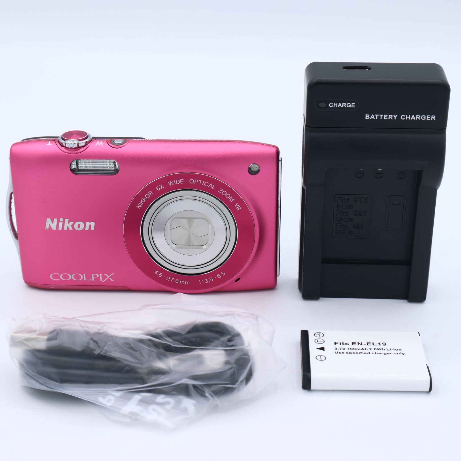 Nikon ニコン デジタルカメラ COOLPIX クールピクス S3300 ストロベリーピンク S3300PK 250831_25035843