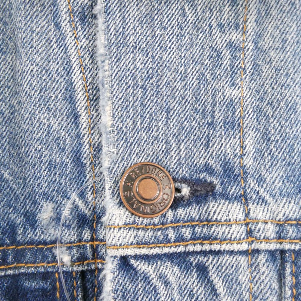 RE DONE リダン 188-4WOT デニムジャケット S コットン100％ ダメージ加工 レディース AY7379A54 GULLKHAN_COM