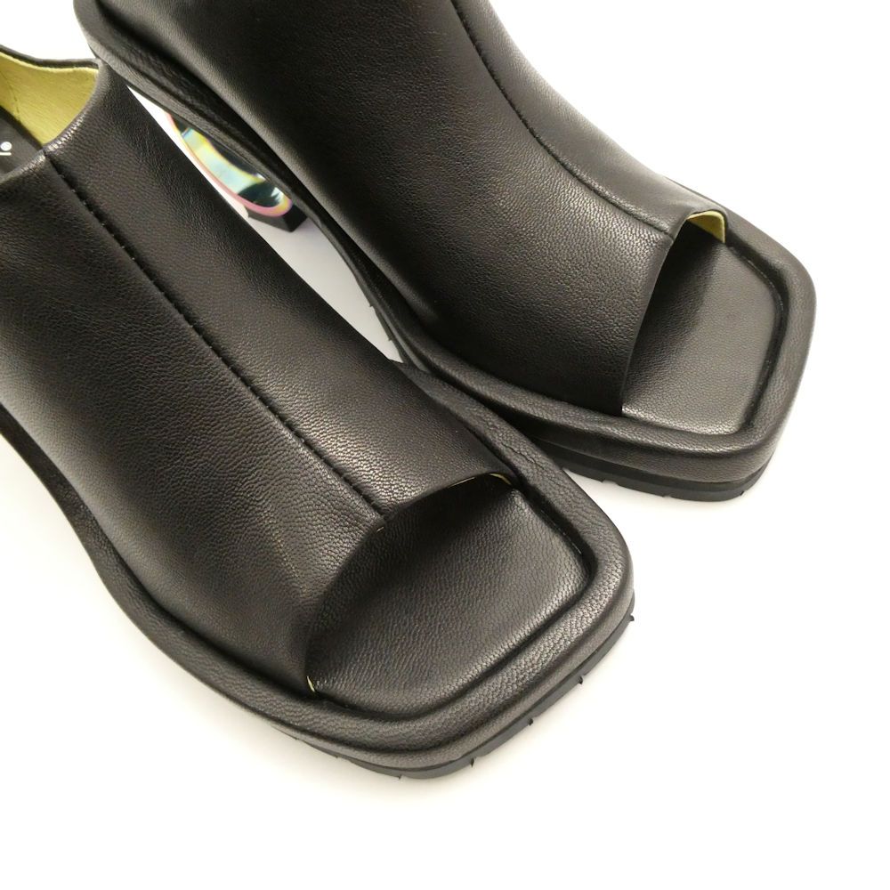 サークルヒール サンダル