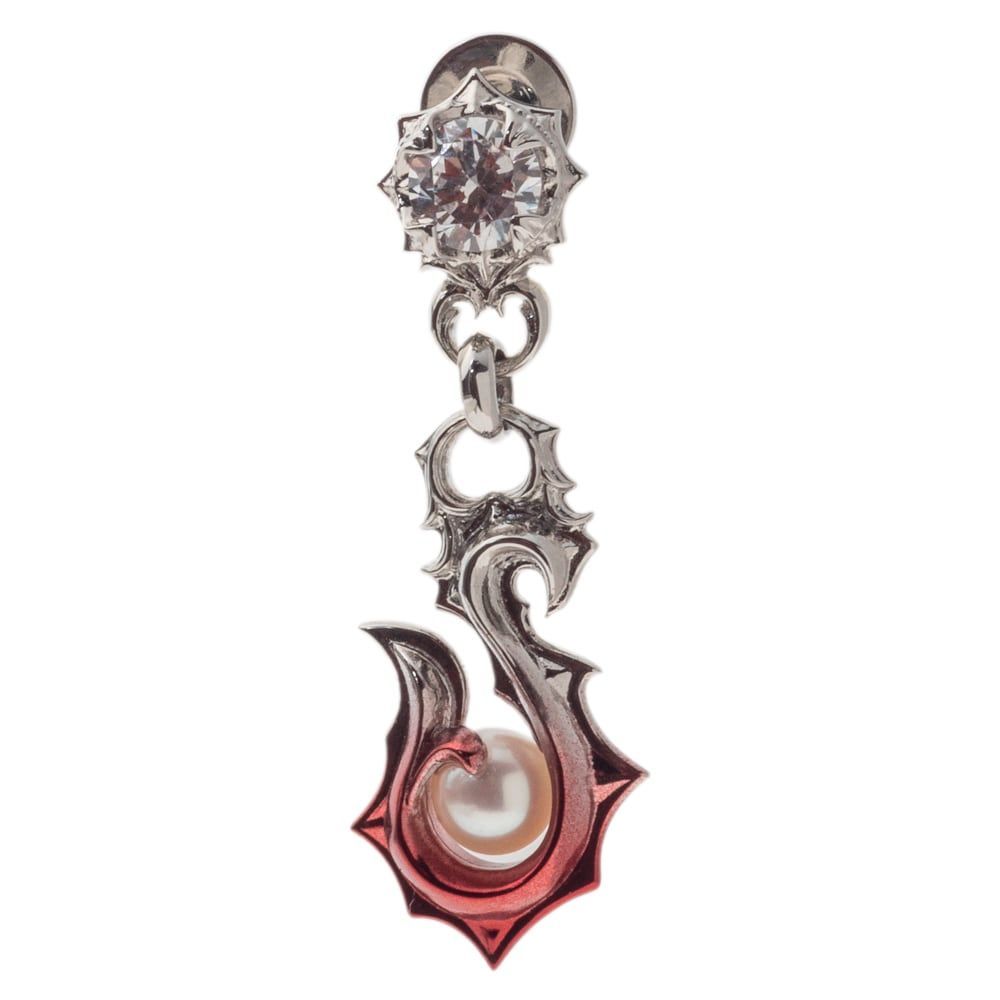 赤彩フィッシュフックピアス アルテミスキングス シルバーアクセサリー ジュエリーブランド