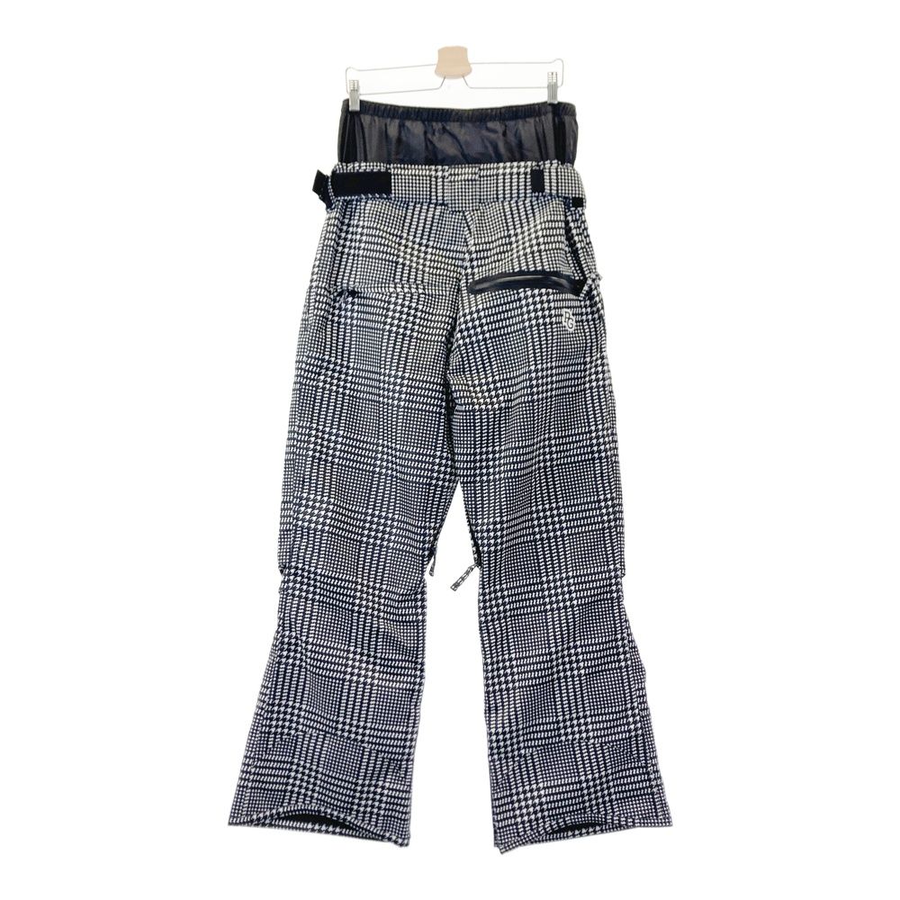 サイズ 6 PEARLY GATES パーリーゲイツ 裏起毛 ナイロンパンツ 千鳥柄 ブラック系 240101548013 ゴルフウェア メンズ ストスト