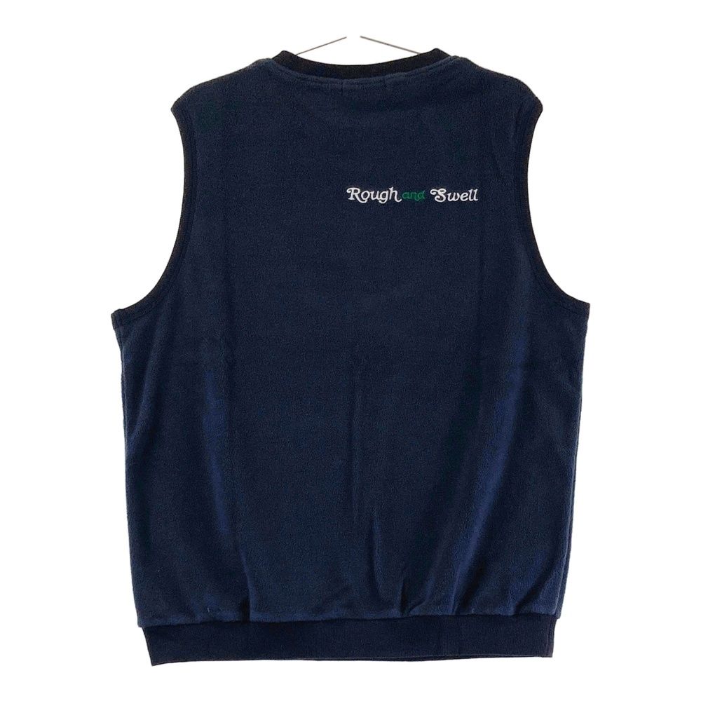 サイズ L ROUGH-SWELL ラフアンドスウェル 2025年 フリースベスト ネイビー系 240101550471 ゴルフウェア メンズ ストスト