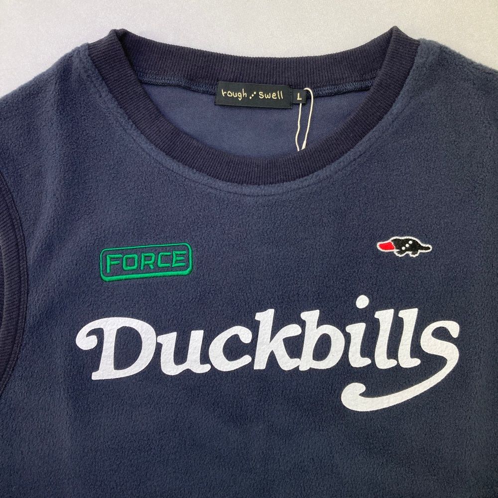 サイズ L ROUGH-SWELL ラフアンドスウェル 2025年 フリースベスト ネイビー系 240101550471 ゴルフウェア メンズ ストスト LLC-HASEGAWATOSO_COM