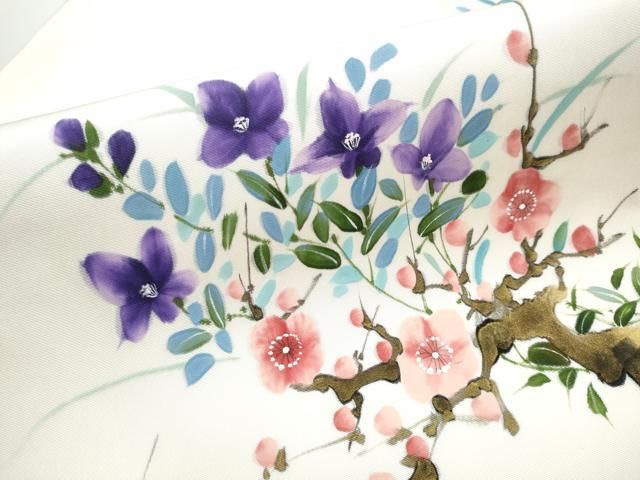 平和屋着物○塩瀬 九寸名古屋帯 作家物 陶器花文 金彩 正絹 逸品