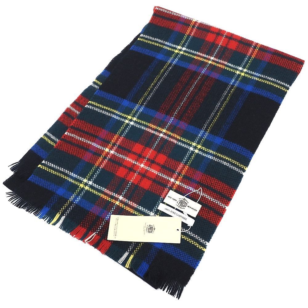 J.PRESS カシミヤ マフラー ネイビー|グリーン|レッド チェック柄 ジェイプレス メンズ レディース 5P2|K0620S|KOV06|