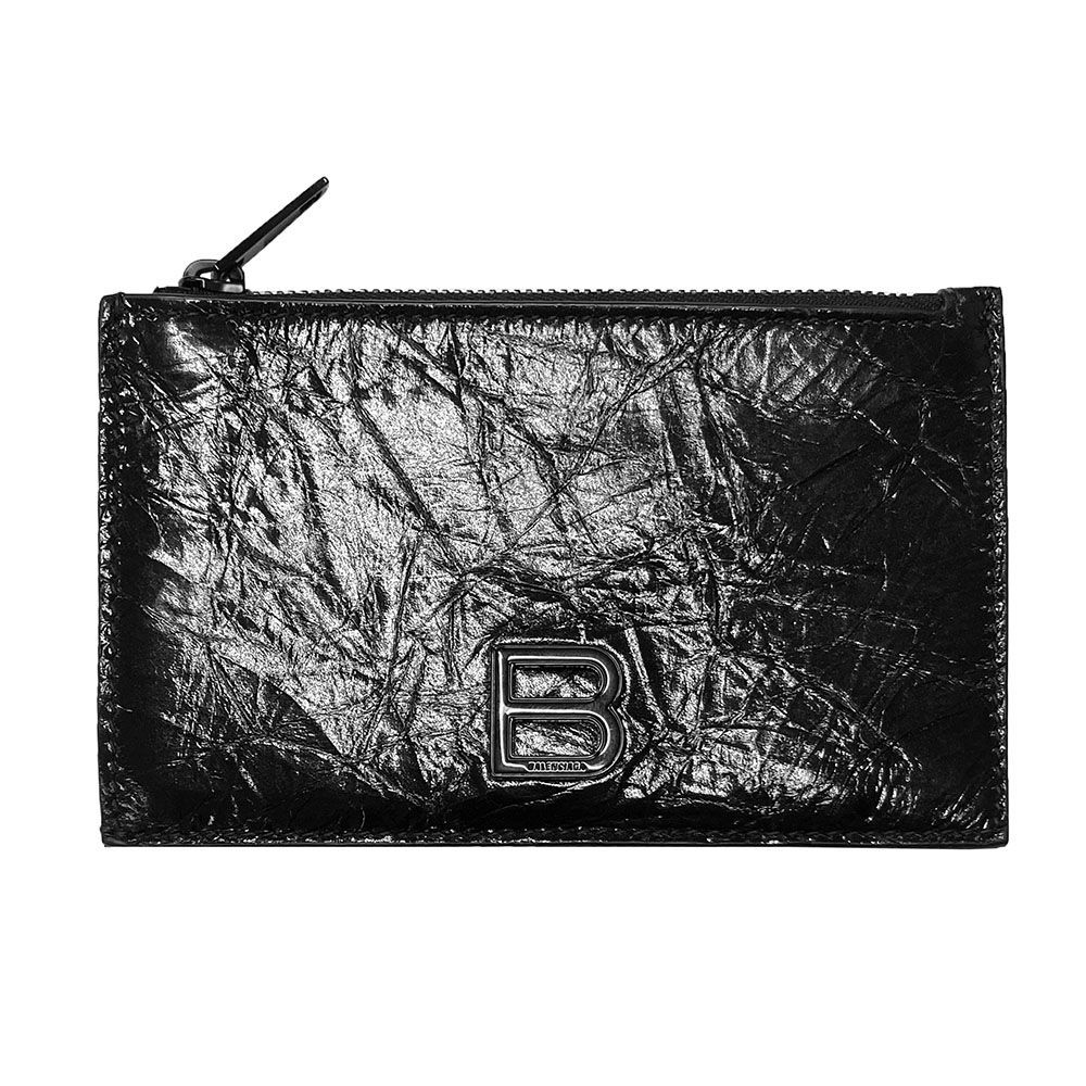 新品 BALENCIAGA バレンシアガ 766465 2AA65 1000 Bロゴ カードケース