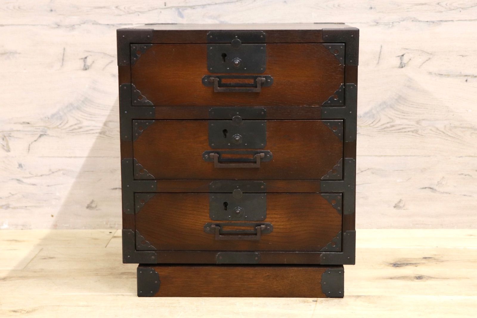 GMIH85B○飛騨産業 | HIDA キツツキ 小箪笥 小引き出し 収納箱 和製アンティーク 昭和レトロ 和室 和モダン