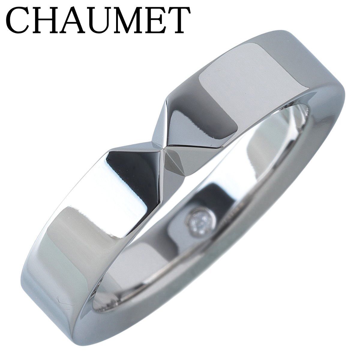ショーメ トリオンフ リング ワイド 現行モデル 52 幅4.4mm Pt950 仕上げ済 CHAUMET 24128