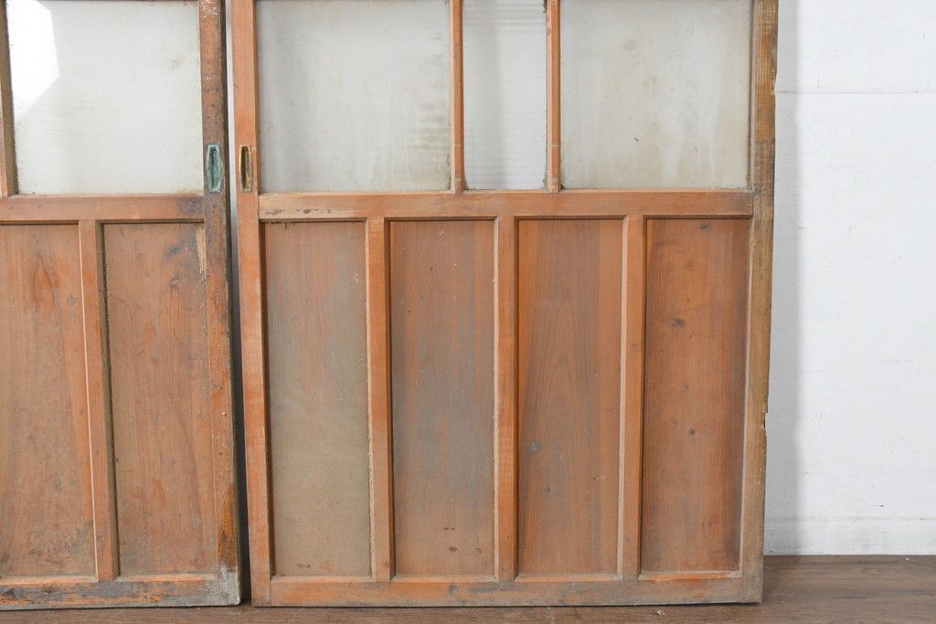 ガラス戸2枚セット