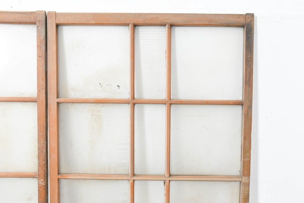 ガラス戸2枚セット