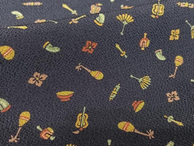 器物文 鬼しぼ縮緬