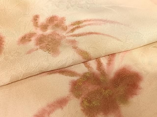 平和屋着物○皇室献上作家 北出与三郎 訪問着 寿光 草花文