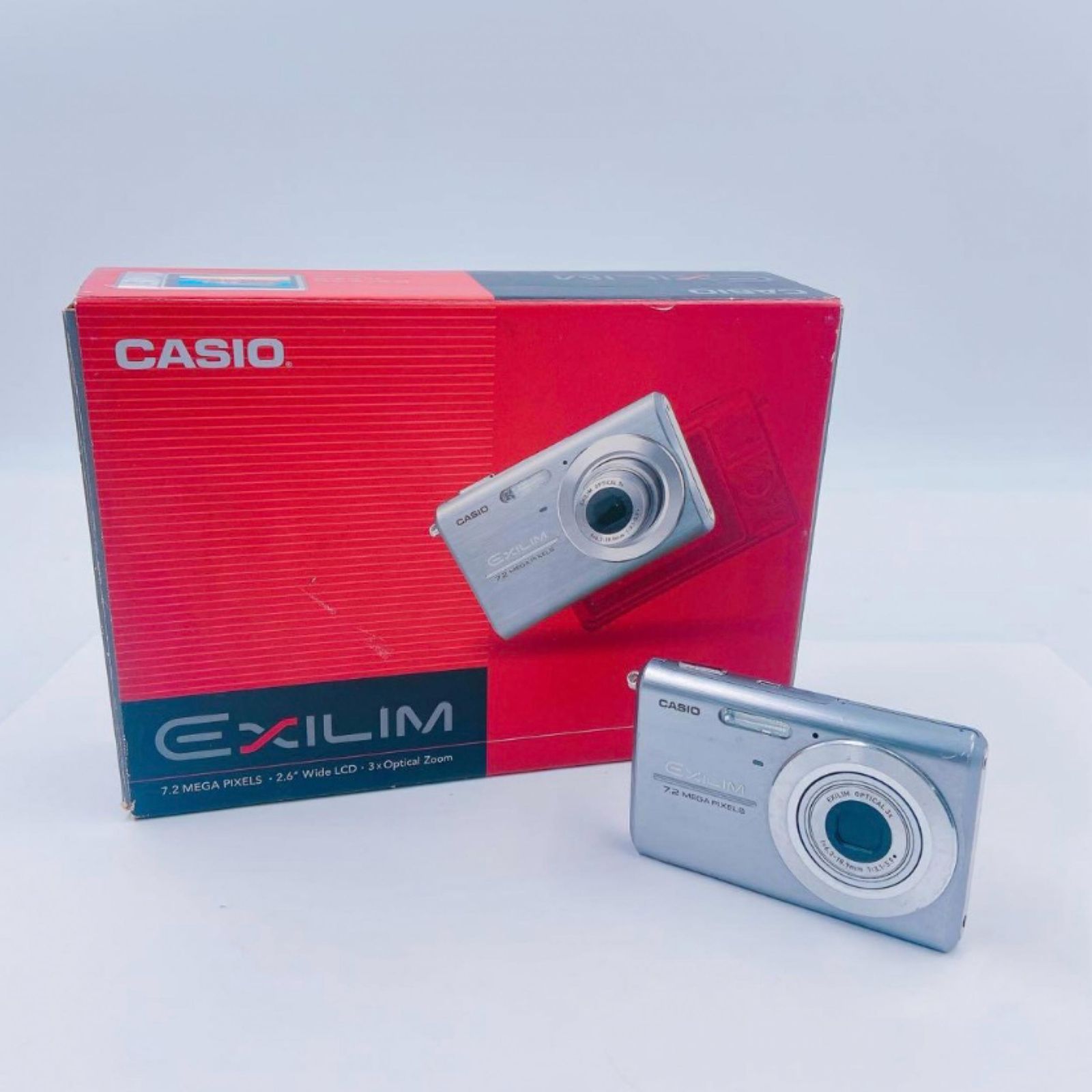 CASIO カシオ コンパクトデジタルカメラ EXILIM EX-Z75 デジタルカメラ シルバー 【動×】