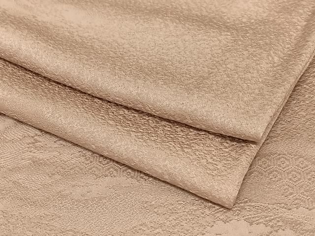 平和屋着物●上質な色無地 雲重ね地紋 鴇浅葱色 ロング丈 正絹 AABC5052zg