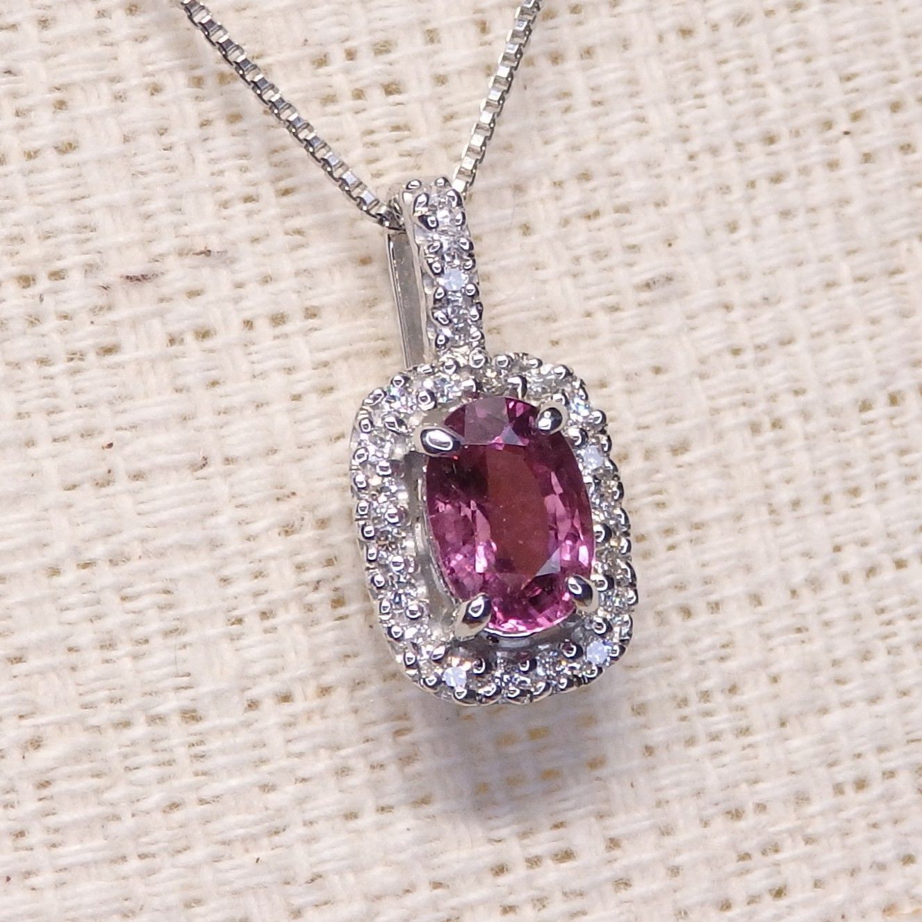 サファイア2カラット、ダイヤ0.43カラット、プラチナ900ペンダントトップ ティールサファイア/ダイヤモンド プラチナネックレス(0.9カラット/非