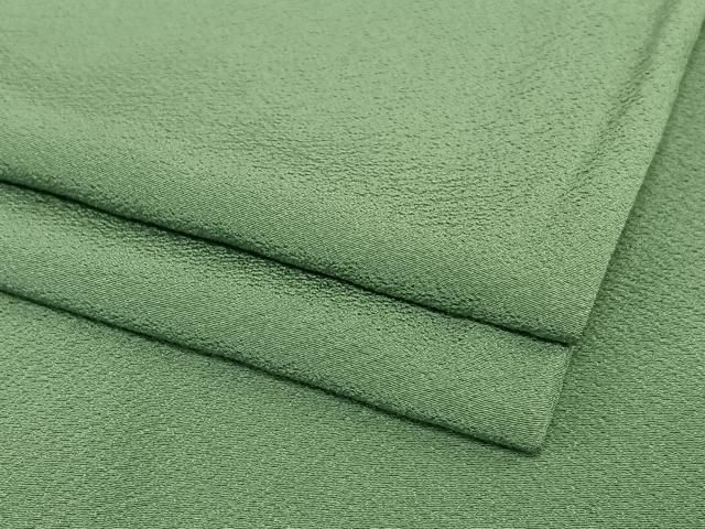 平和屋着物●上質な色無地 青鈍色 正絹 AABC5057zg