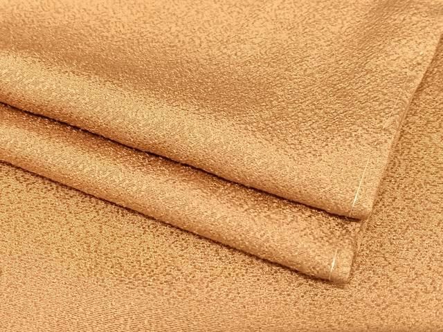 平和屋着物●上質な色無地 胡桃色 正絹 ♥ AABC5066zg