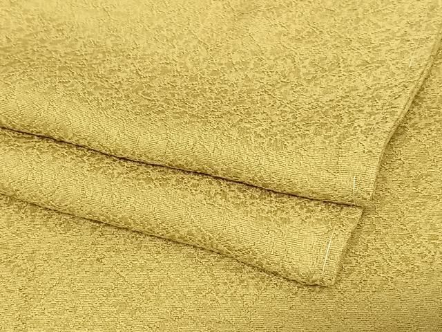 平和屋着物●上質な色無地 氷割れ地紋 路考茶 正絹 ♥ AABC5070zg