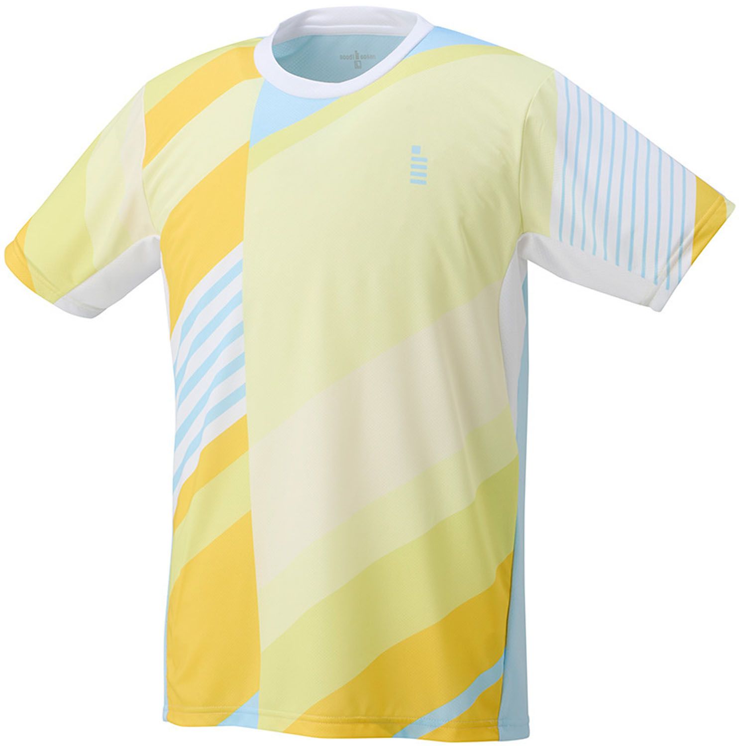 限定SALE，HOT ゴーセン GOSEN テニス ゲームシャツ メンズ レディース 半袖ゲームシャツ 半袖Tシャツ 部活 チーム クラブ サークル 吸汗速乾 練習 トレーニング  T2450 52 レモンイエロー ポロシャツ