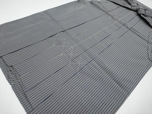 平和屋着物 上 男性 本草木染 鶴城平 馬乗り袴 縞 ♥ CYAA3580s5