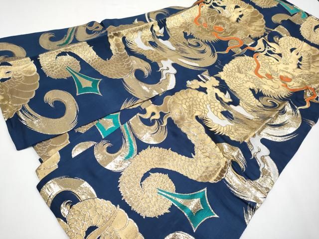 平和屋着物 上 男性 馬乗り袴 舞台衣装 龍 金糸 s 5