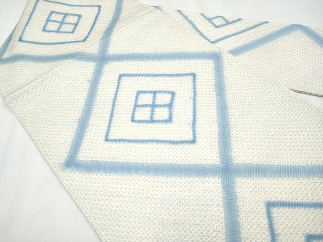 平和屋着物■極上　名門　藤娘きぬたや・総絞り　九寸名古屋帯　菱繋ぎ　逸品　CYAA3603s5 平和屋着物□極上 名門 藤娘きぬたや・総絞り 九寸名古屋