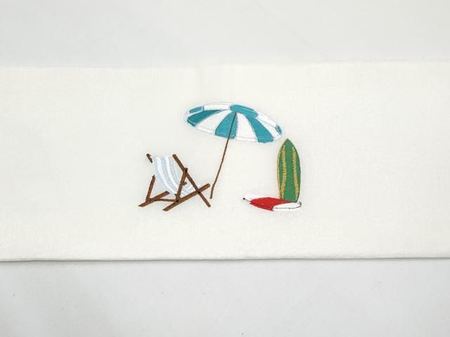 平和屋着物□極上 九寸名古屋帯 総刺繍 ペンギン 逸品 未使用 CYAA3604s5