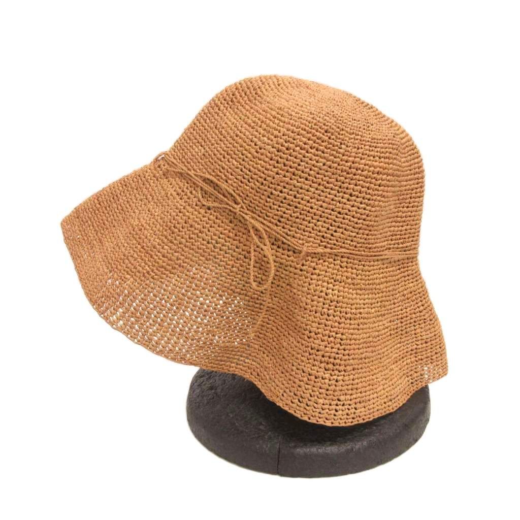 ヘレンカミンスキー HELEN KAMINSKI RAFFIAハット ラフィア 帽子 リボン つば広 ベージュ