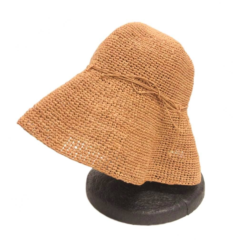 ヘレンカミンスキー HELEN KAMINSKI RAFFIAハット ラフィア 帽子 リボン つば広 ベージュ