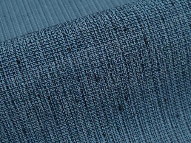 平和屋着物 上 夏物 男性 紗紬 色無地 鉄御納戸色地 s 5