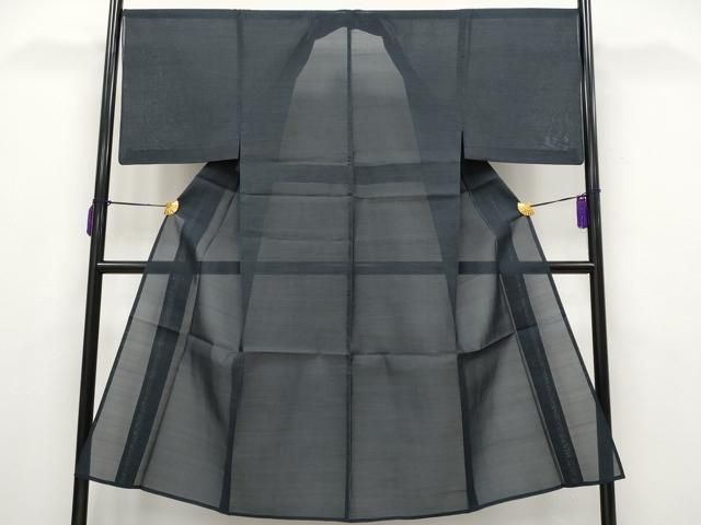 平和屋着物 上 夏物 男性 本場大島紬 夏大島 亀甲柄 濃紺地 s 5