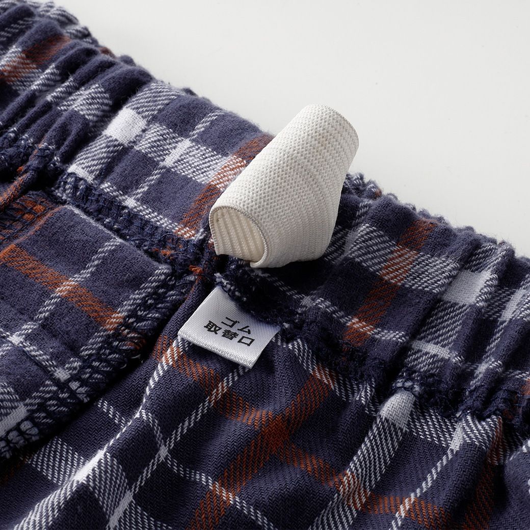 綿100％チェック柄パジャマ 組同サイズ