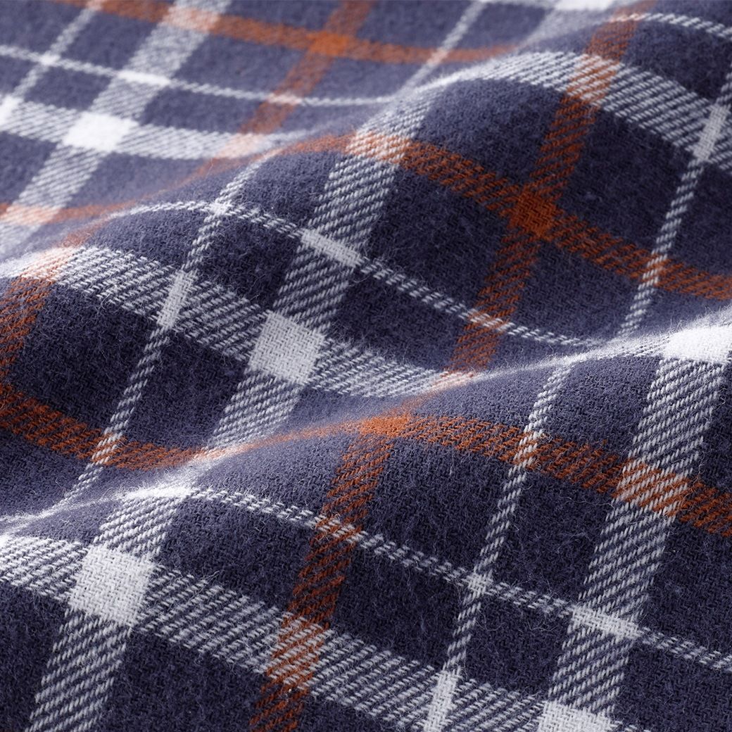 綿100％チェック柄パジャマ