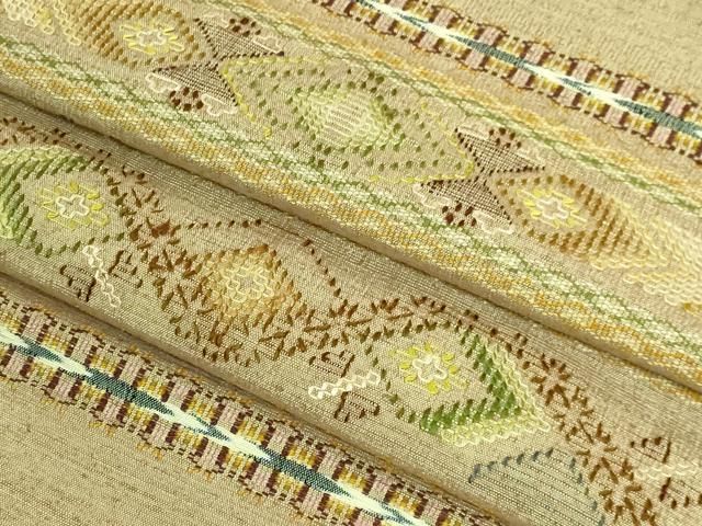 紬地 九寸名古屋帯