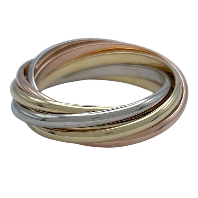 カルティエ Cartier トリニティ7連リング ゴールドxピンクゴールドxホワイトゴールド 750 ジュエリー